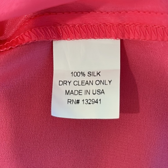 Amanda Uprichard Hot Pink Silk Blouse - Picture 9 of 9